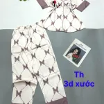 Đồ bộ pijama quần dài áo tay ngắn in nhiều hình