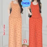 Đồ bộ quần dài áo ba lỗ hoạ tiết quạt