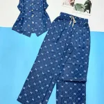 Đồ bộ quần dài áo sát nách có nút