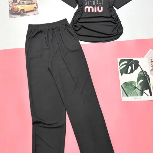 Đồ bộ quần dài áo tay ngắn in 3 chữ  miu