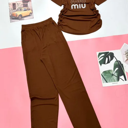 Đồ bộ quần dài áo tay ngắn in 3 chữ  miu