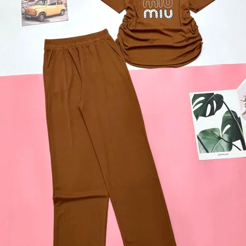 Đồ bộ quần dài áo tay ngắn in 3 chữ  miu