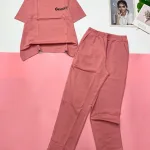 Đồ bộ quần dài áo tay ngắn in chữ