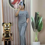 Đồ bộ quần dài áo tay ngắn in chữ ginger