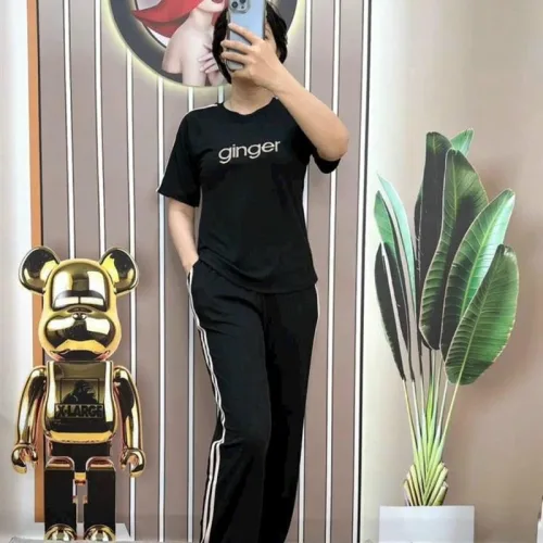 Đồ bộ quần dài áo tay ngắn in chữ ginger