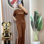 Đồ bộ quần dài áo tay ngắn in chữ ginger