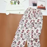 Đồ bộ quần dài áo tay ngắn tăm nhuyễn phối đũi sọc