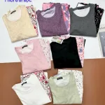 Đồ bộ quần dài áo tay ngắn trỏn quần nhiều hình