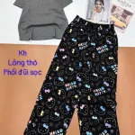 Đồ bộ quần dài áo tay ngắn trỏn quần nhiều hình