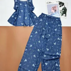 Đồ bộ quần dài ba lỗ có nhún thun