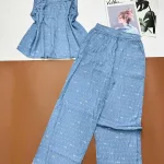 Đồ bộ quần dài ba lỗ có nhún thun