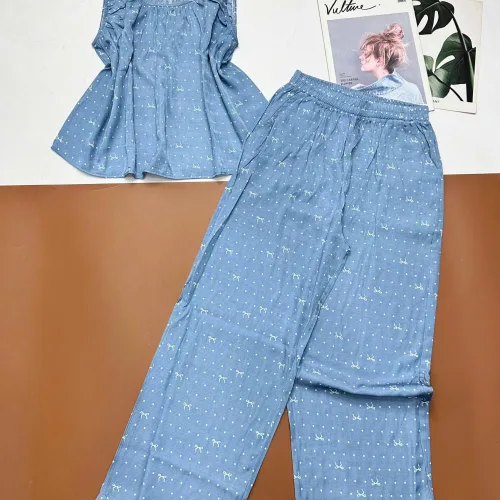 Đồ bộ quần dài ba lỗ có nhún thun