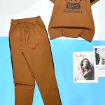 Đồ bộ quần dài bo thun áo tay ngắn in số 625