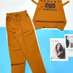 Đồ bộ quần dài bo thun áo tay ngắn in số 625