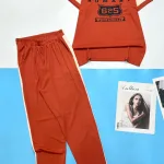 Đồ bộ quần dài bo thun áo tay ngắn in số 625