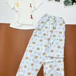 Đồ bộ quần dài cotton hàn nhiều hoạ tiết ,áo borip