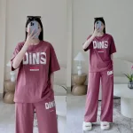 Đồ Bộ Quần Dài In Chữ DINS