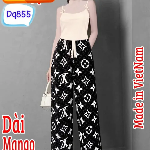 Đồ bộ  quần dài mango áo 2 dây tăm đũa