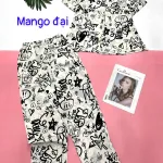 Đồ bộ  quần dài mango pijama có túi trước nhiều hình khác nhau
