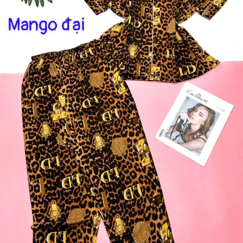 Đồ bộ  quần dài mango pijama có túi trước nhiều hình khác nhau