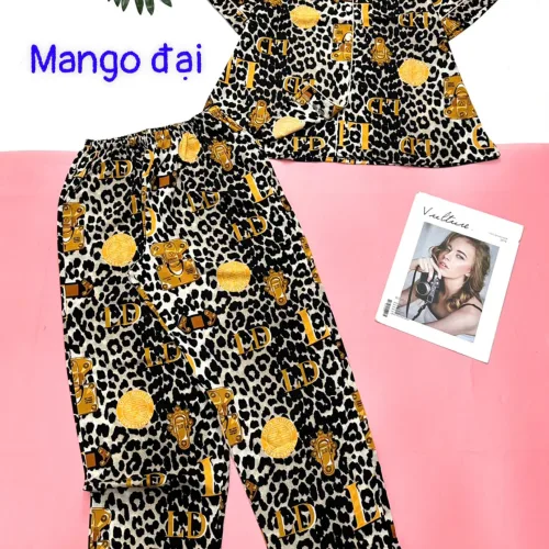 Đồ bộ  quần dài mango pijama có túi trước nhiều hình khác nhau