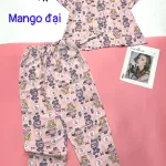 Đồ bộ  quần dài mango pijama có túi trước nhiều hình khác nhau