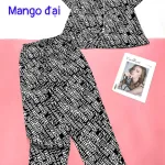 Đồ bộ  quần dài mango pijama có túi trước nhiều hình khác nhau