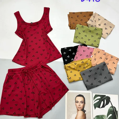 Đồ bộ quần đùi áo ba lỗ hình chuột mickey