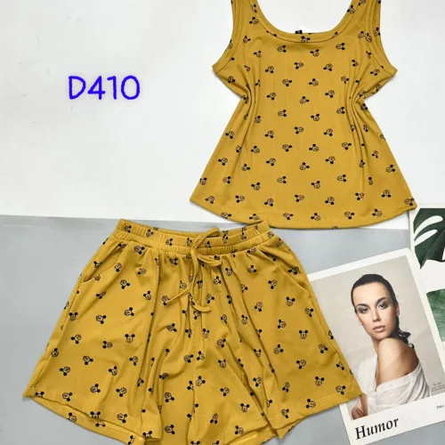 Đồ bộ quần đùi áo ba lỗ hình chuột mickey
