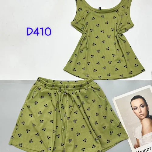 Đồ bộ quần đùi áo ba lỗ hình chuột mickey