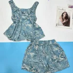 Đồ bộ quần đùi áo bao lỗ in nhiều họa tiết