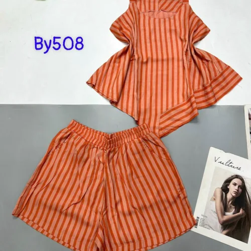 Đồ bộ quần đùi áo quần sọc 2 dây xéo dưới