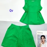 Đồ bộ quần đùi áo sát nách có nơ đằng sau lưng