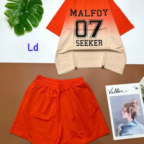 Đồ bộ quần đùi áo tay ngắn áo loang 2 màu in số 07