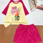 Đồ bộ quần đùi áo tay ngắn chữ WHO