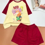 Đồ bộ quần đùi áo tay ngắn chữ WHO