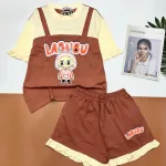 Đồ bộ quần đùi áo tay ngắn hình giả áo yếm