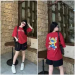 Đồ bộ quần đùi áo tay ngắn in