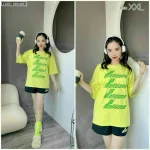 Đồ bộ quần đùi áo tay ngắn in chữ