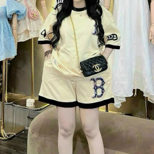 Đồ bộ quần đùi áo tay ngắn in chữ B