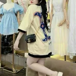 Đồ bộ quần đùi áo tay ngắn in chữ B