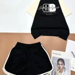 Đồ bộ quần đùi áo tay ngắn in chữ bB