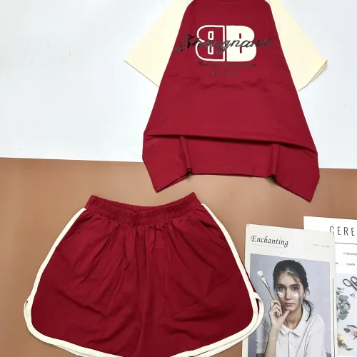 Đồ bộ quần đùi áo tay ngắn in chữ bB