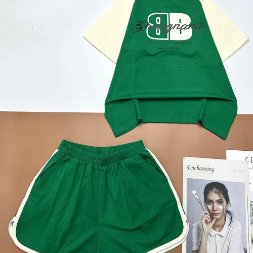 Đồ bộ quần đùi áo tay ngắn in chữ bB