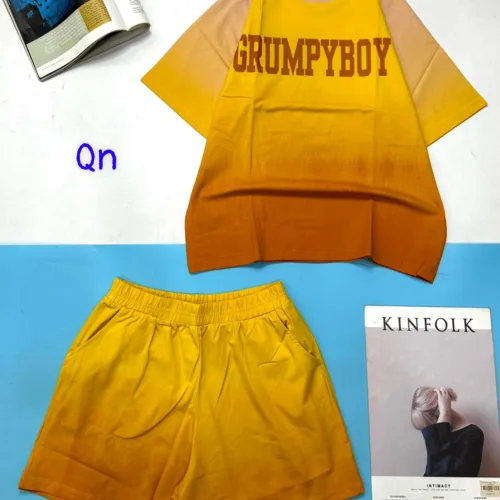 Đồ bộ quần đùi áo tay ngắn in chữ GUMPYBOY