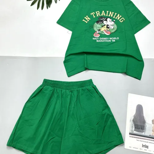 Đồ bộ quần đùi áo tay ngắn in chữ in training