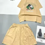 Đồ bộ quần đùi áo tay ngắn in chữ in training