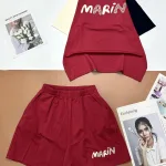 Đồ bộ quần đùi áo tay ngắn in chữ MARIN
