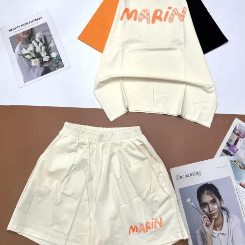Đồ bộ quần đùi áo tay ngắn in chữ MARIN