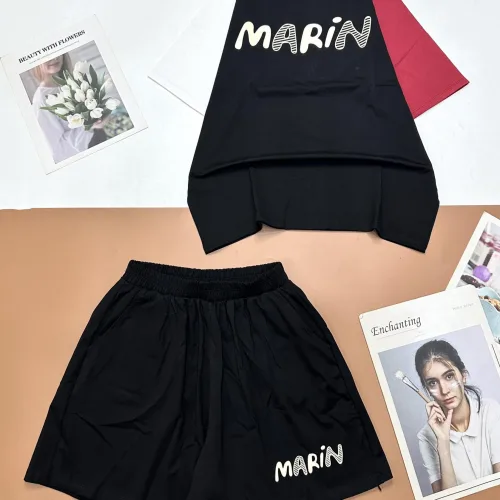 Đồ bộ quần đùi áo tay ngắn in chữ MARIN